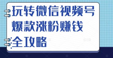 玩转微信视频号爆款涨粉赚钱全攻略，让你快速抓住流量风口，收获红利财富-优学网