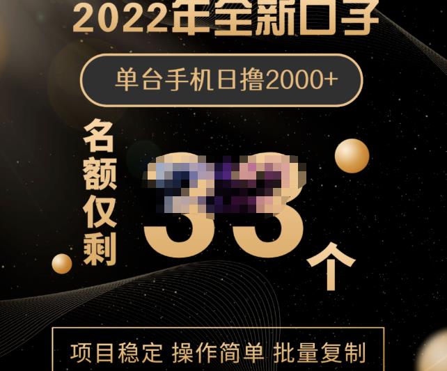 2022年全新口子，手机批量搬砖玩法，一部手机日撸2000-优学网