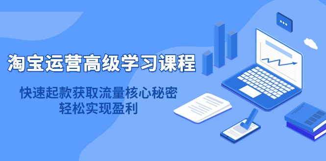 淘宝运营高级学习课程：快速获取流量核心秘密，轻松实现盈利！-优学网