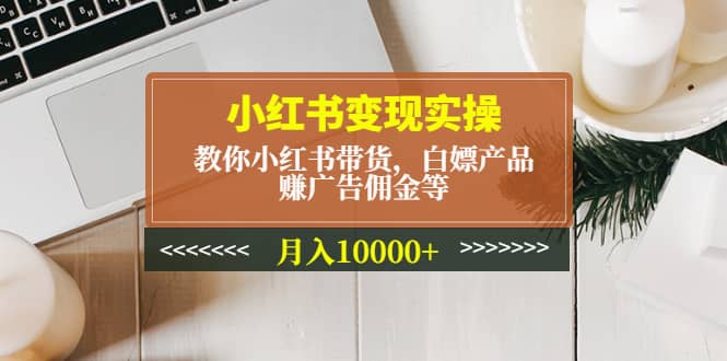 小红书变现实操：教你小红书带货，白嫖产品，赚广告佣金等-优学网