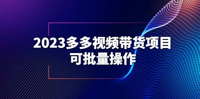 2023多多视频带货项目，可批量操作【保姆级教学】-优学网