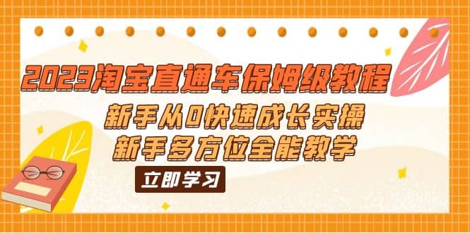 2023淘宝直通车保姆级教程：新手从0快速成长实操，新手多方位全能教学-优学网