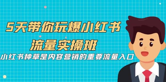 5天带你玩爆小红书流量实操班，小红书种草是内容营销的重要流量入口-优学网